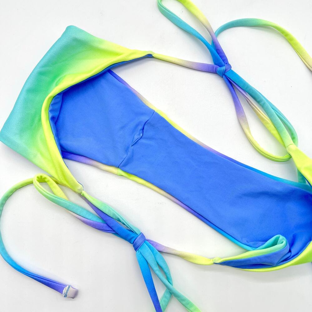 Oneone Ariel String Bikini Bottom Xs Ombre Blue P… - image 7